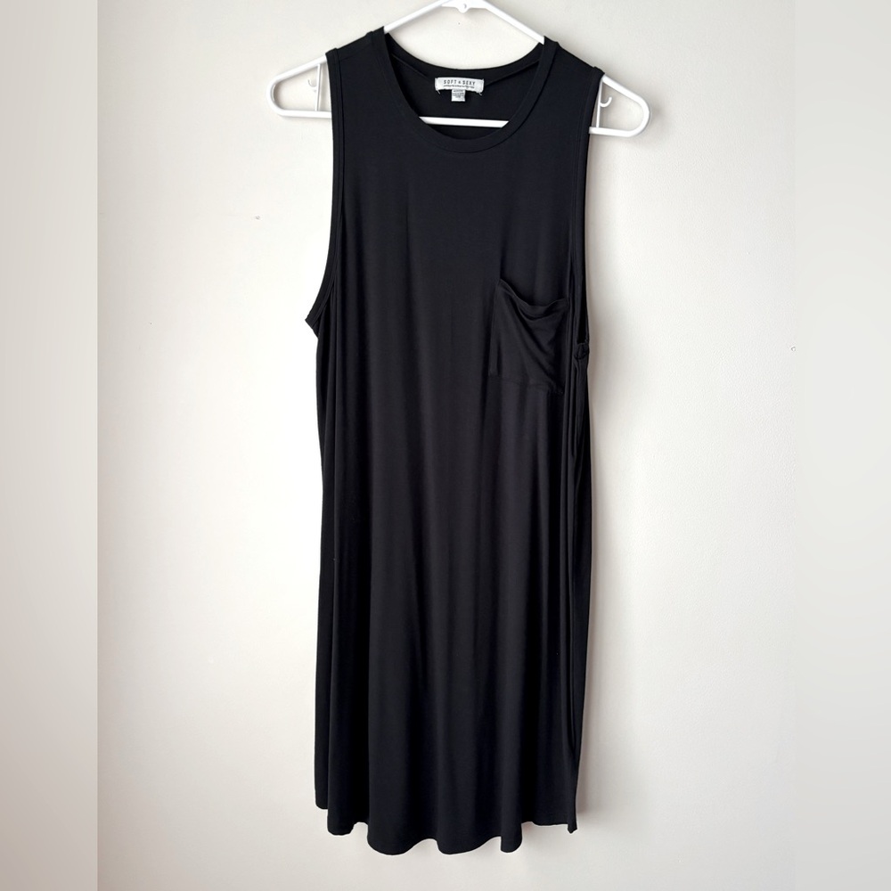 American Eagle Outfitters Black Soft & Sexy Dress w/Pocket Medium